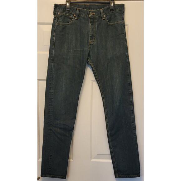 Vintage Levis 521 Slim Taper Denim Jeans Mens 34”x 36” Med-Wash EUC Red Tab - Picture 3 of 16